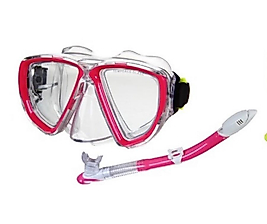 Intex Yüzücü Maske ve Şnorkel Seti ( Pembe ) | 8+ Yaş Çocuklar için Deniz ve Havuz Ekipmanı